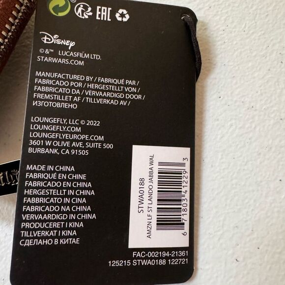 Star Wars Loungefly St Lando Jabba Zipper Wallet NWT - Picture 3 of 6